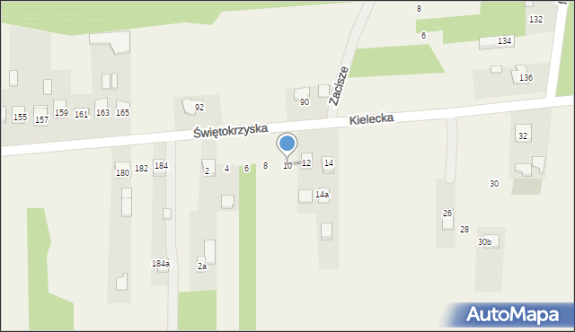 Leszczyny, Kielecka, 10, mapa Leszczyny