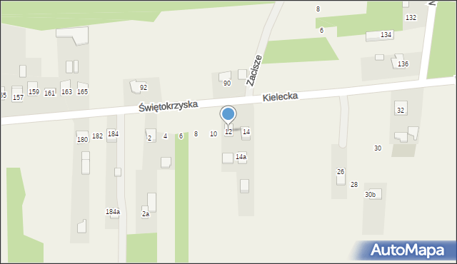 Leszczyny, Kielecka, 12, mapa Leszczyny