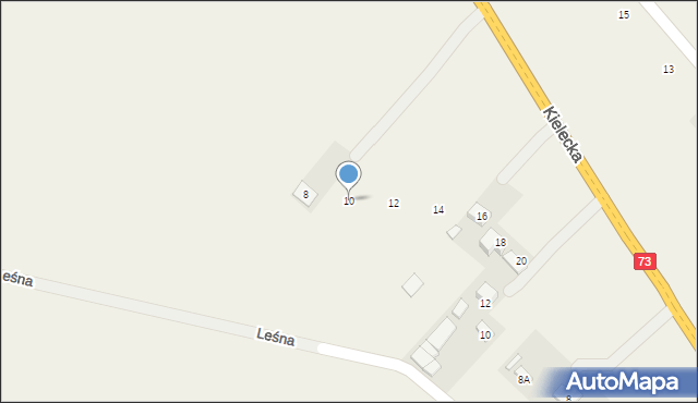 Lisów, Kielecka, 10, mapa Lisów