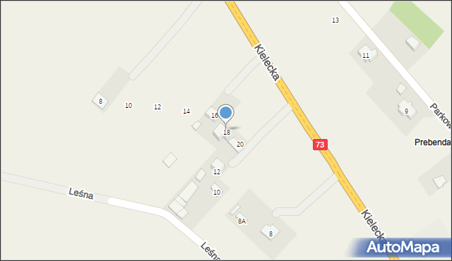 Lisów, Kielecka, 18, mapa Lisów