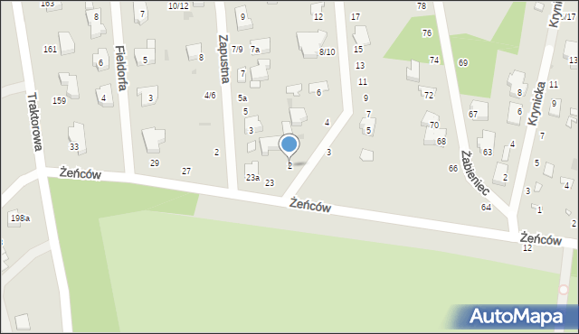 Łódź, Kieratowa, 2, mapa Łodzi