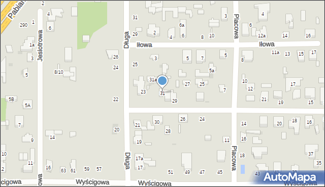 Łódź, Kierunkowa, 31, mapa Łodzi