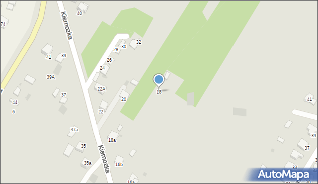 Łowicz, Kiernozka, 18, mapa Łowicza