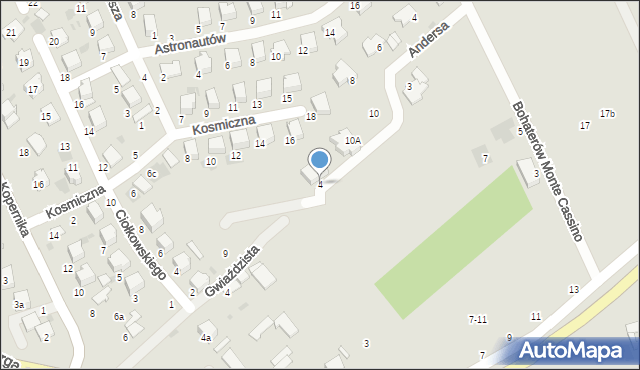 Lubartów, Kiwerskiego Jana W., gen., 4, mapa Lubartów