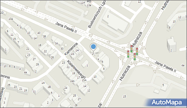 Lubin, Kisielewskiego-Kisiela Stefana, 3, mapa Lubin