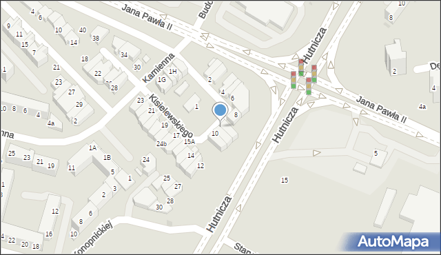 Lubin, Kisielewskiego-Kisiela Stefana, 9, mapa Lubin