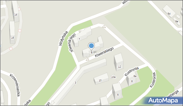 Lublin, Kiwerskiego Wojciecha, 5, mapa Lublina
