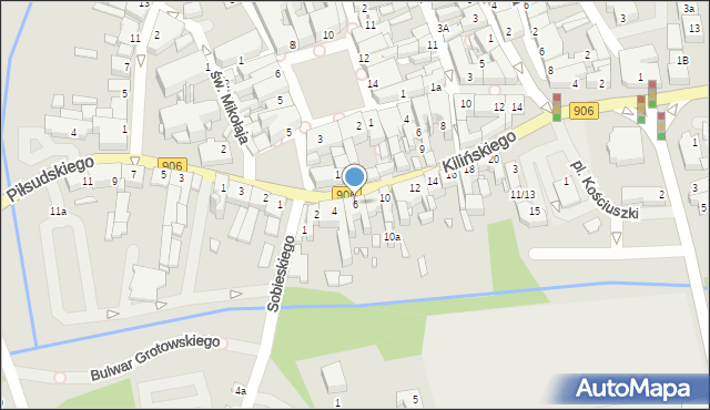 Lubliniec, Kilińskiego Jana, płk., 6, mapa Lubliniec