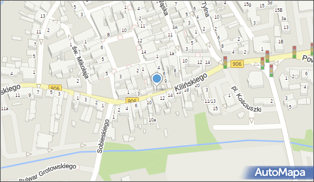 Lubliniec, Kilińskiego Jana, płk., 7, mapa Lubliniec