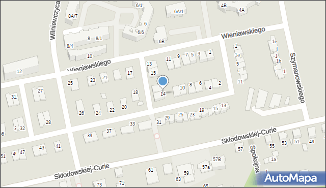 Lubliniec, Kisielewskiego-Kisiela Stefana, 14, mapa Lubliniec