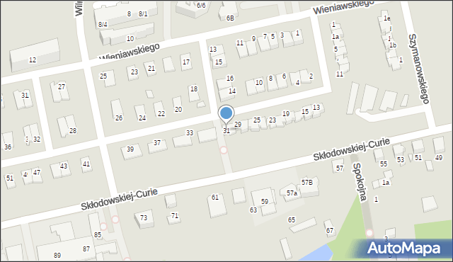 Lubliniec, Kisielewskiego-Kisiela Stefana, 31, mapa Lubliniec