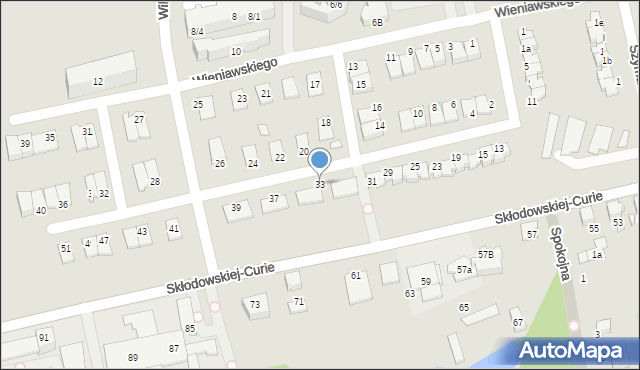 Lubliniec, Kisielewskiego-Kisiela Stefana, 33, mapa Lubliniec