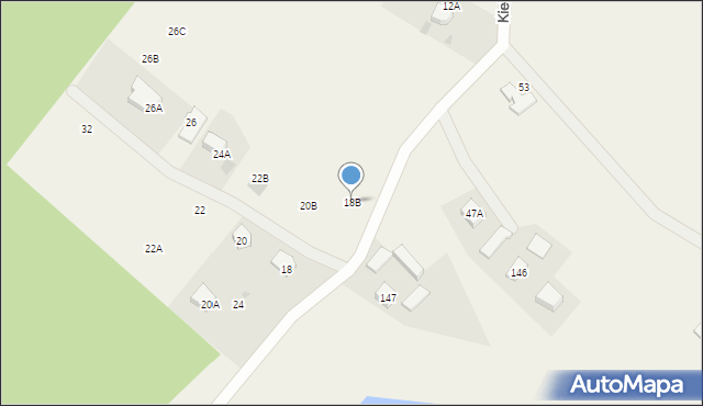 Mezowo, Kiełpińska, 18B, mapa Mezowo