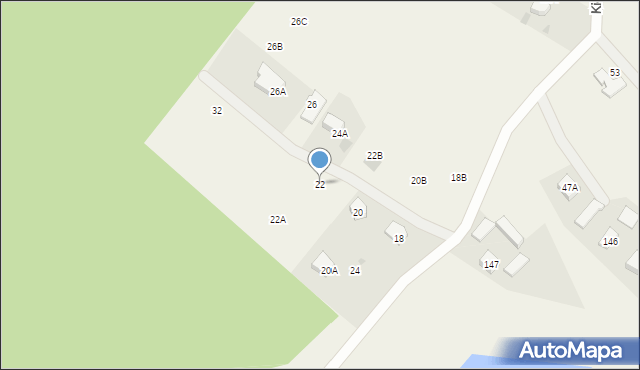 Mezowo, Kiełpińska, 22, mapa Mezowo