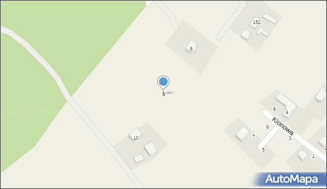 Mezowo, Kiełpińska, 8, mapa Mezowo