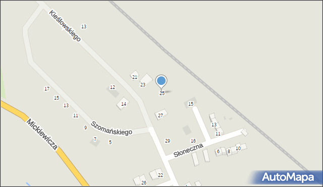 Mieroszów, Kieślowskiego Krzysztofa, 25, mapa Mieroszów