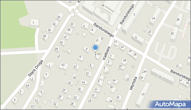 Mikołów, Kiełbasy Władysława, płk., 2, mapa Mikołów