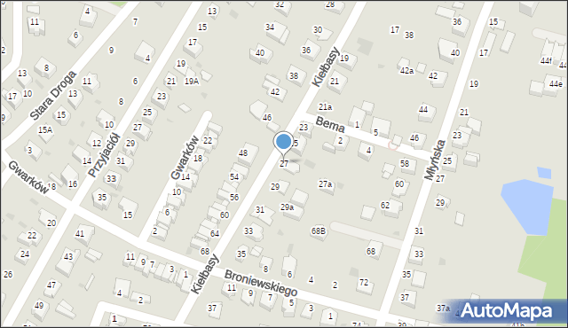 Mikołów, Kiełbasy Władysława, płk., 27, mapa Mikołów
