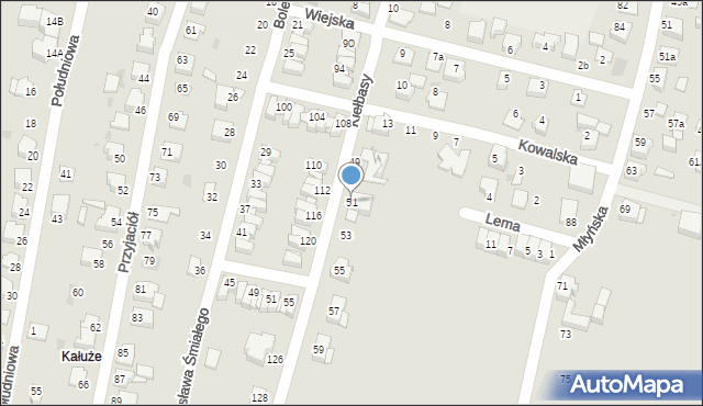 Mikołów, Kiełbasy Władysława, płk., 51, mapa Mikołów