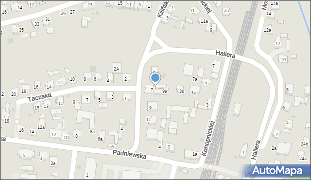 Mogilno, Kilińskiego Jana, płk., 7a, mapa Mogilno