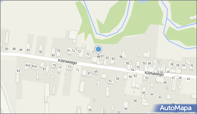 Mstów, Kilińskiego Jana, płk., 66, mapa Mstów