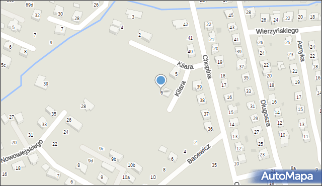 Nowa Sól, Kilara Wojciecha, 6, mapa Nowa Sól