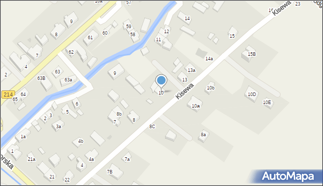 Nowa Wieś Lęborska, Kisewa, 10, mapa Nowa Wieś Lęborska