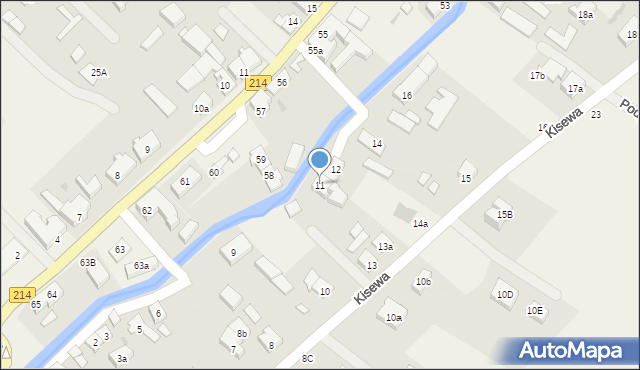 Nowa Wieś Lęborska, Kisewa, 11, mapa Nowa Wieś Lęborska