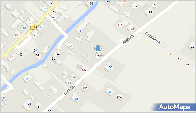 Nowa Wieś Lęborska, Kisewa, 15, mapa Nowa Wieś Lęborska