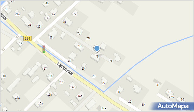 Nowa Wieś Lęborska, Kisewa, 7g, mapa Nowa Wieś Lęborska