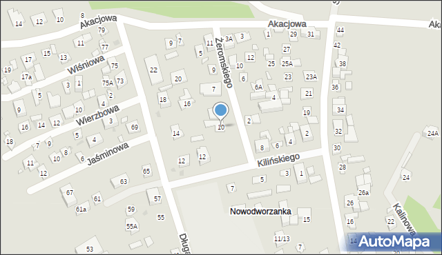 Nowy Dwór Mazowiecki, Kilińskiego Jana, płk., 10, mapa Nowy Dwór Mazowiecki