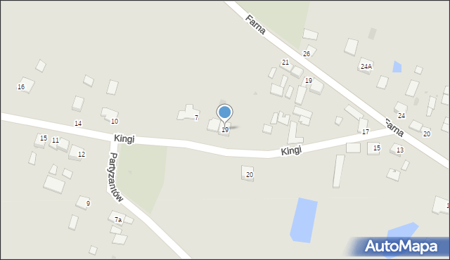 Nowy Korczyn, Kingi, 19, mapa Nowy Korczyn