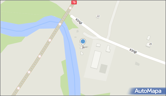 Nowy Korczyn, Kingi, 25, mapa Nowy Korczyn