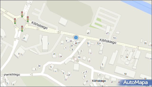 Nowy Sącz, Kilińskiego Jana, płk., 46, mapa Nowego Sącza