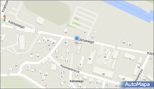 Nowy Sącz, Kilińskiego Jana, płk., 54, mapa Nowego Sącza
