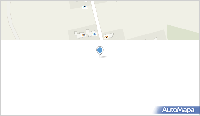 Obra, Kiełkowska, 16b, mapa Obra