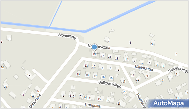 Odolanów, Kilińskiego Jana, płk., 19, mapa Odolanów