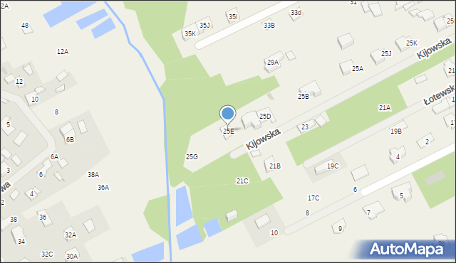 Odrano-Wola, Kijowska, 25E, mapa Odrano-Wola