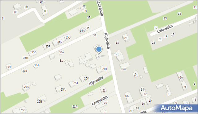 Odrano-Wola, Kijowska, 27, mapa Odrano-Wola