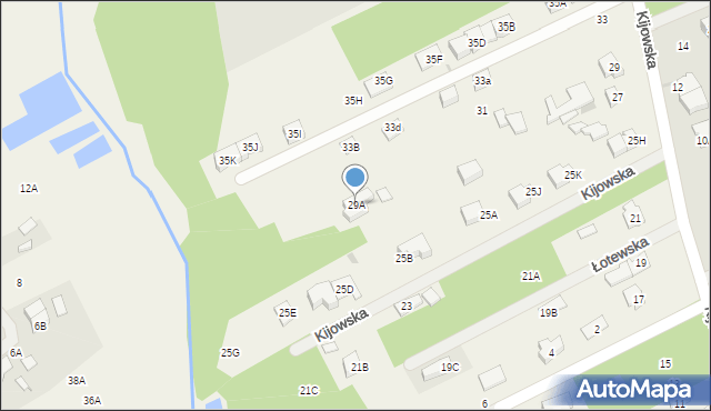 Odrano-Wola, Kijowska, 29A, mapa Odrano-Wola