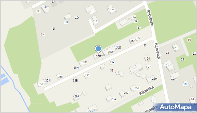 Odrano-Wola, Kijowska, 35F, mapa Odrano-Wola