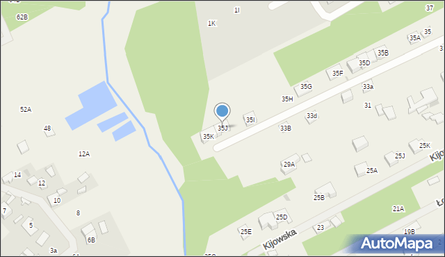 Odrano-Wola, Kijowska, 35J, mapa Odrano-Wola