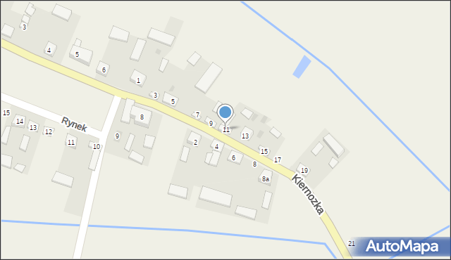 Osmolin, Kiernozka, 11, mapa Osmolin