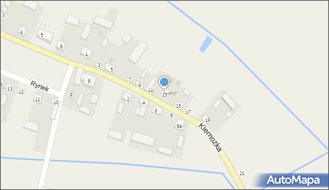 Osmolin, Kiernozka, 13, mapa Osmolin