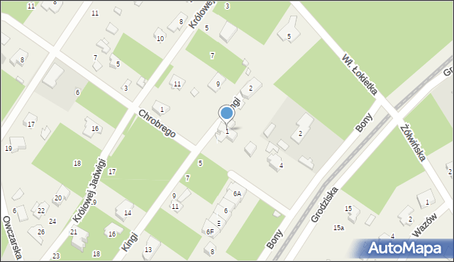 Owczarnia, Kingi, 1, mapa Owczarnia