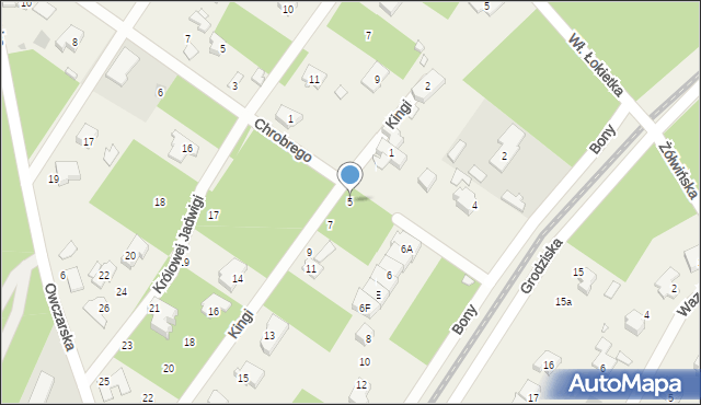 Owczarnia, Kingi, 5, mapa Owczarnia