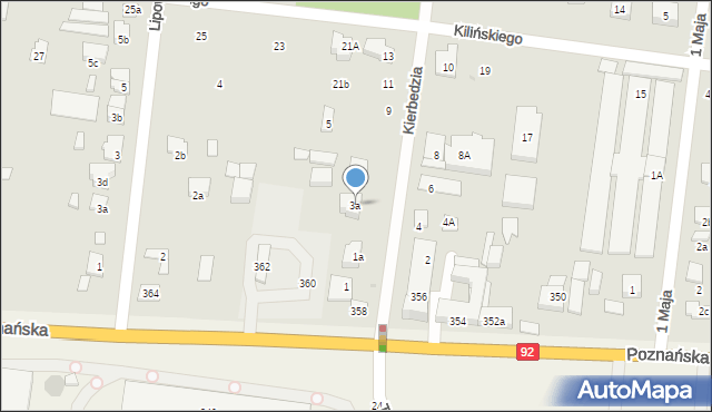 Ożarów Mazowiecki, Kierbedzia Stanisława, 3a, mapa Ożarów Mazowiecki