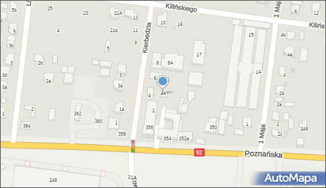 Ożarów Mazowiecki, Kierbedzia Stanisława, 4A, mapa Ożarów Mazowiecki