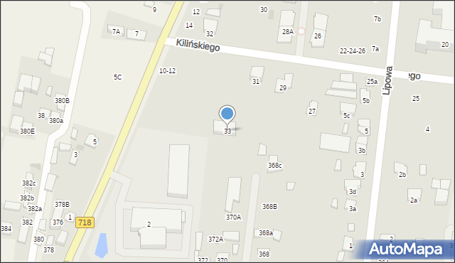 Ożarów Mazowiecki, Kilińskiego Jana, płk., 33, mapa Ożarów Mazowiecki