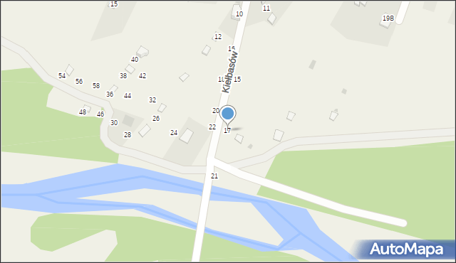 Pewel Mała, Kiełbasów, 17, mapa Pewel Mała